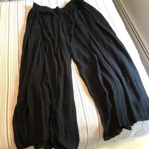 Zara Black Pleated Palazzo Pant